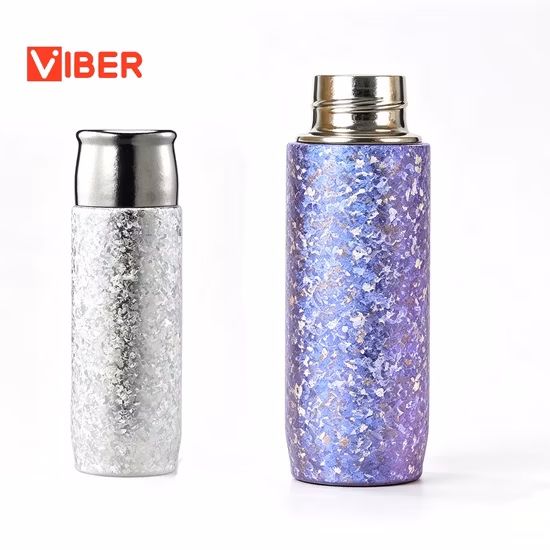 Pure Titanium Thermos Cup/Titanium Insulated Bottle/Pure Titanium Vacuum Flask/Moon Silver/Begonia Pink/Dazzling Silver/Starry Blue/Lavender Purple Cup